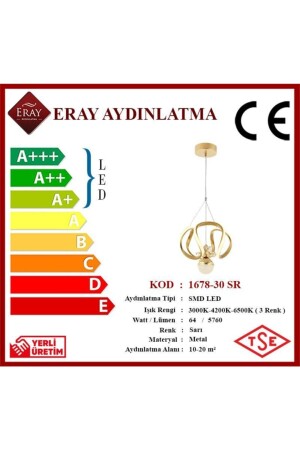 1678-30 Sarı Led Avize 1678-30 SR - 5