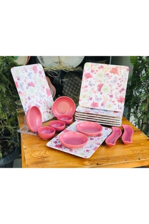 م.ن.ز-17 قطعة بحار غبار وردة مربع الإفطار المعدل لـ 6 أشخاص بحارك3 - Keramika