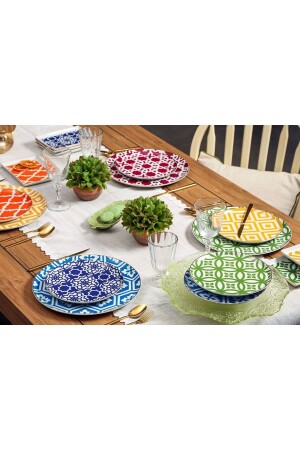 المملكة العربية المتحدة المغربية 18 قطعة طعام وجبة الإفطار مجموعة 6 أشخاص 04a P021276 04A+P021276 - Porland