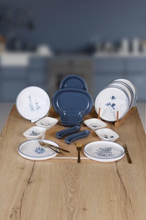 إيفي بلو ماجي من م.ن.ز-بوكيت 18 قطعة الإفطار المخصصة لـ 8 أشخاص - Keramika