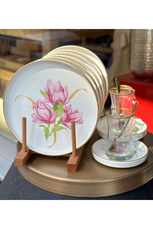 18 Parça Modern AHSEN Pasta Çay Saati Seti - Onedekor