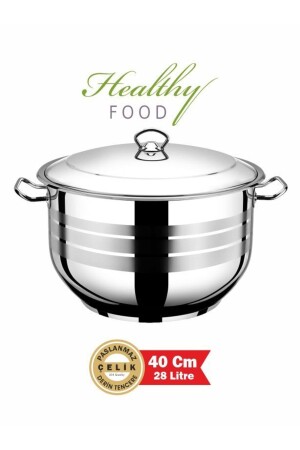 40 cm großer Stahltopf aus 18/10-Qualität - Moonalight