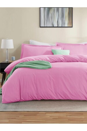 مجموعة غطاء من غطاء المنسج الحجم الملك القطن الملون (180x200 ورقة مرنة + غطاء غطاء + 2 قضايا وسادة) VES2022BATTAL - VESSİNOHOME