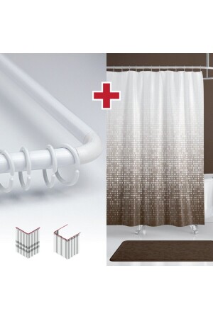 نمط منز-قطب الحمام الستائر شنجر 180x200 سم الستائر الحمام البني الستائر الستائر الستائر الستائر الستائر الستائر الستائر ال - Tropikhome