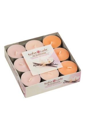 شمعة من النباتات النباتية من فانيلا 18pcs - Rubinlicht