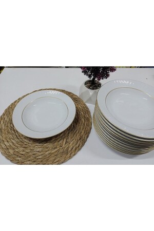 مـنـز-مات زمن 19 سم هـوّة عشاء 12 قطعة SF02 - Güral Porselen