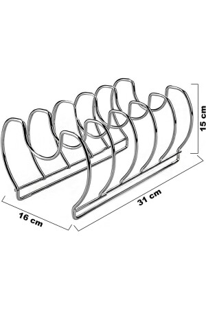 1.kalite Metal Krom Tava Ve Tencere Kapağı Düzenleyici - 4