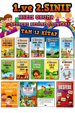 1.sınıf Ve 2.sınıflar Için Hızlı Okuma Seti(RESFEBE -HIZLI OKUMA KİTABI VE HİKAYELER) - 2