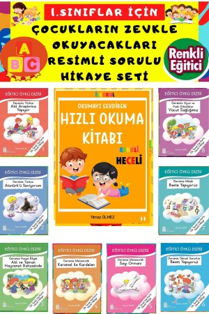 1.sınıflar Için Renkli Heceli Hikaye Seti-hızlı Okuma Kitabı - 1