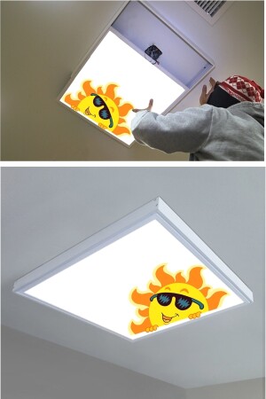 1x1- 60cmx60cm-an der Decke befestigtes Led-Panel-54w-Oberflächenmontage-einfache Montage-Fahne-Led GP-10019 - 5