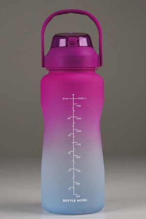 2. 000 ml Motivationswasserflasche Wasserflasche Trinkbecher 2L - 3
