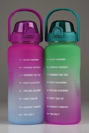 2. 000 ml Motivationswasserflasche Wasserflasche Trinkbecher 2L - 4