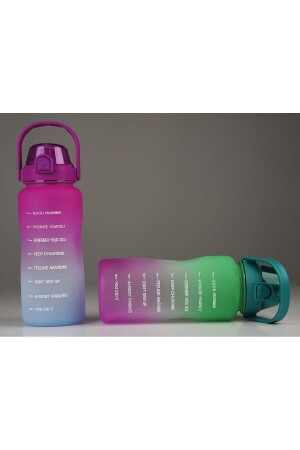 2. 000 ml motivierende Wasserflasche, Wasserflasche, Wasserbecher, 2 l - 5