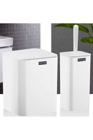 مجموعة ملحقات الحمام من 2 - أبيض 03OKN144-1 - Okyanus Home