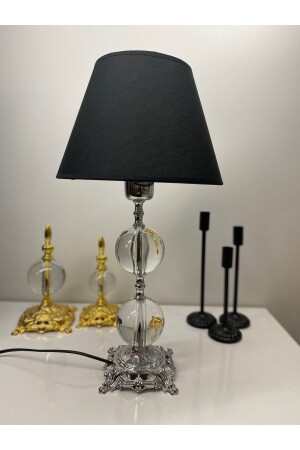 مظهر كريستال زجاجي سلسلة سافدرن 2 كرة ضوء، كروم مزق (لون فضي) ضوء الطاولة، لوقس ضوء زماكتيكتوب2 - asellus