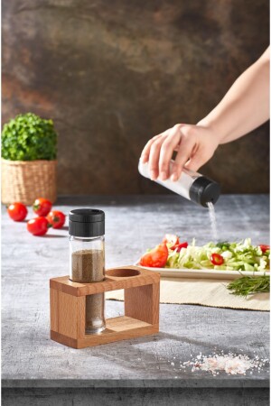 مجموعة من 2 محطات الملح والفلفل محطات العطور محطات نيرون 2 - woodsy