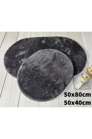 فرش الحمام من المنزليات المزروعة فرش الفلفل فرش البيضاء من 2 حزمة أنثراكيت البيضاء من 2 حزمة أنثراكيت الب - Bünyan Halı