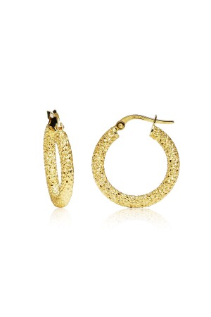 منز الذهبية كوبة سميكة ليزر هوب أذن 2. 2 سم DG26121 - Altınkesesi