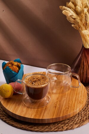 مجموعة من 2 كوبات زجاجية مزدوجة الجدار 200 مل 12476 (2 أجهزة حاسوبية) جدار مزدوج - Perotti