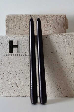 كرنب الشموع 2 لون أسود من المعدات (المتوسط 2.2 حجم 25 سم) - Homeartplus
