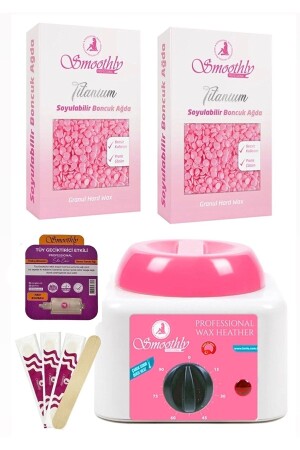 أسماء منز-2 250 جرام مشعل الشمع المُدفأ من الشمع المُقسم بالشعر + زيت البيض من النمل + 4 شقاق - Smoothly