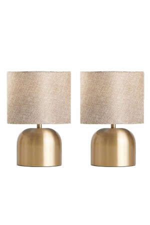 م.ن.ز-مري 2 قطع من أزياء معدنية حديثة من الأسنان من الأنسجة الرأس من طاولة مصباح المصابيح ظل 2pcsمريجولدسي - trend avize