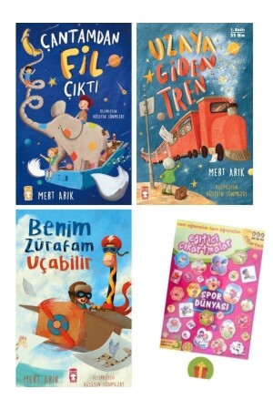 هدية رياضيات (منز) - فيلة خرجت من حقيبتي القطار يذهب إلى الفضاء (ميرت أريك) 2. 3. 4. - Timaş Çocuk