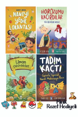 2. 3. Sınıf Okuma Seti 4 Kitap Naneyi Yedik Lokantası-Horozumu Kaçırdılar-Limon Çekirdekleri-Tadım K - 1