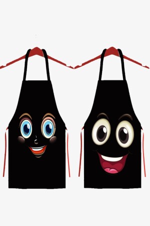 (منز-ايز) المنزلي 2 قطع وجوه سعيدة (شيف كوخ مطبخ فرشة المطبخ مجموعة (اي ايس او 302) - AYSHOME