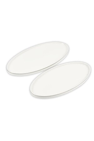 م.ن.ز-ميكاسا الفضة الحديثة 2 قطع لوحة القارب 31x16cm 36x18cm TYC00205377225 - Mikasa Moor