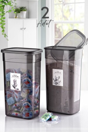 مكون من 2 قطع من مسحوق وجبة خزنة مكففات المخزنة صندوق تخزين مخزن تخزين 3.2 لتر MCH09451 - Kitchen Life