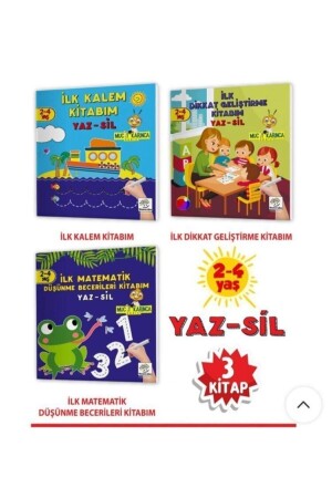 2-4 Yaş Mucit Karınca Serisi Yaz-sil Kitaplar - 1