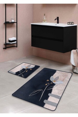 قاعدة من دون زوال غسيل 2 قطع غطاء غسيل - نمط الزهرة مسحوق 60*100 سم - 50*60 سم BM0057 - Pilloveland