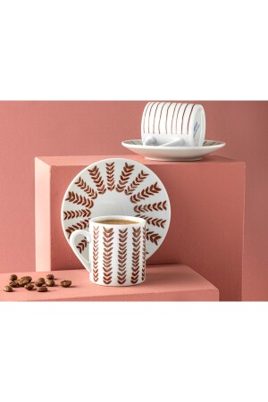 مجموعة من 2 كوبات قهوة 80 مل كلاريت الأحمر 10035820 - English Home