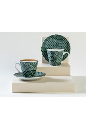 مجموعة من 2 كوبات قهوة 80 مل أسود 10037549 - English Home