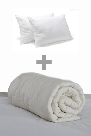 مقعد من الصوف المزدوج من الصوف + 2 قطع 800 جرام مضادة للبكتيريا بيرة السيليكون وسادة تعيين الصوف التحيز - Osmanlı Home Concept