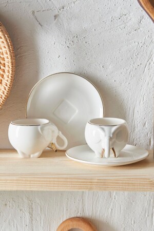 كوب قهوة من الفيل من الفول المكون لـ 2 أشخاص 90 مل 153 03. 06. 9824 - Karaca