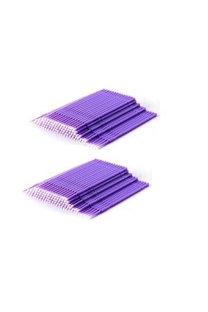 2 Adet 100'lü - (2 PAKET) Lash Lifting Microbrush Çubukları - 1