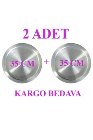 2 Adet 35 Cm Künefe Kadayıf Tabağı Tepsisi (Kargo Bedava) 000000000012 - 1