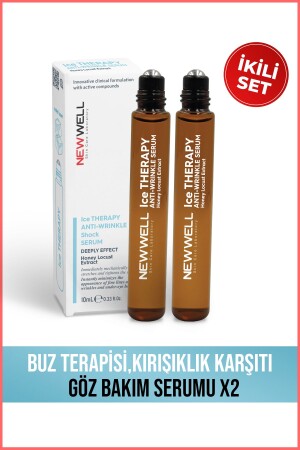 2 Adet Buz Terapisi-Kırışıklık Karşıtı Göz Bakım Serumu 10ML - 3