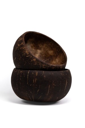 2 Adet El Yapımı Hindistan Cevizi Kasesi - Coconut Bowls Smooth 7 - Las Frutas