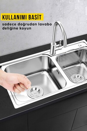 ( 2 Adet ) Mutfak Lavabo Küvet Banyo Tıkacı Ev Ofis Stüdyo Banyo Gider Tıpası Kapağı Tıkaç Süzgeç - 2