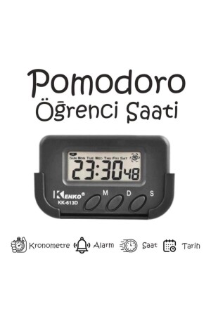 2 Adet - Pomodoro Öğrenci Saati Kronometreli Ders Çalışma Saati - 3