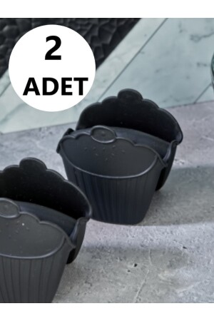 2 Adet Silikon Fırın Eldiveni Isı Yalıtımlı Kaymaz Siyah - Vipgross