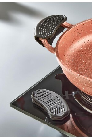 2 Adet Silikon Tencere Tava Tutacağı Yanmaz Yapışmaz Tutamaç Set - Qazan