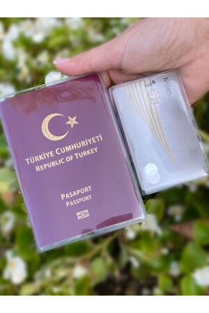 2 Adet Su Geçirmez Şeffaf Pasaport Kılıfı Pasaport Kabı Üniversal Model 2 Li Paket - 4