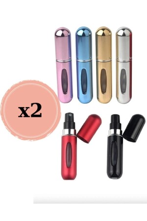 2 Adet Taşınabilir Mini Doldurulabilir Parfüm Atomizer Doldurulabilir Parfüm Şişeleri Boş Küçük - 1