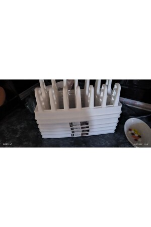 2 Adet Tencere Kapağı Organizeri 6 Bölmeli Tencere Kapak Rafı - Barişevim