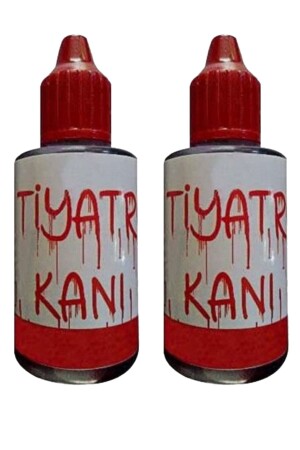 2 Adet Yapay Tiyatro Şaka Kanı Drakula Yapay Kan - Parti Dolabı