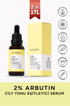 2 % Arbutin-Hautton ausgleichendes und aufhellendes Hautpflegeserum | - 1